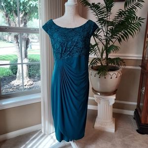 Collection Dressbarn Aqua Evening Dress